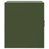 ZNTS Bedside Cabinets 2 pcs Olive Green 34.5x39x44 cm Steel 841616