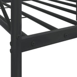 Day Bed without Mattress Black 75x190 cm Steel 4104665
