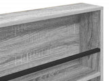 Magazine Rack with Shelf 2 pcs Grey Sonoma 100 x 12 x 70 cm 890859