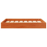 Dog Bed Wax Brown 72 x 54 x 9 cm Solid Pine Wood 867643