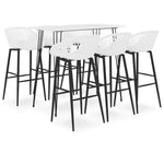 7 Piece Bar Set White 3057418