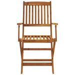 9 Piece Folding Outdoor Dining Set Solid Acacia Wood 43378