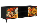 TV Cabinet GENNEP 102 x 33 x 51 cm Black Oak Engineered Wood 8007055