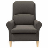 Armchair Dark grey 76 x 94 x 102 cm Sharpa Fabric 42009854