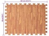 Pool Ground Mat 24 pcs Wood 8.64 EVA Foam 3433279
