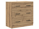 Drawer Cabinet Artisan Oak 66 x 34.5 x 87 cm Engineered Wood 895764