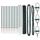 Welded Wire Fence with Spikes 25 x 1 m PVC-Coated Steel 3353094