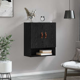 Wall Cabinet Black oak 60 x 31 x 70 cm Engineered wood 879533