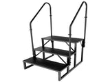 RV Step 3 Step Ladder, RV Step with Handrails, Heavy Duty RV Stairs with Anti-Slip Pedal Hot Tub 91120052