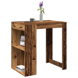 ZNTS Bar Table Old Wood 102x70x103.5 cm Engineered Wood 3309328