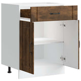 Kitchen Base Cabinet Lucca Smoked Oak Engineered Wood 853732