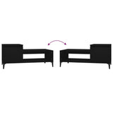 Coffee Table Black 100x50x45 cm Engineered Wood 821133