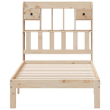 Bookcase Bed without Mattress 100x200cm Solid Wood Pine 3322597
