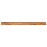 Wall Shelf 180x20x2.5 cm Rectangular Solid Wood Acacia Live Edge 370233