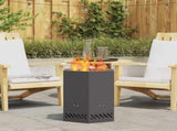 Smokeless Fire Pit Black 38 x 38 x 51 cm Steel 858984