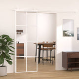 Sliding Door ESG Glass and Aluminium 76x205 cm White 151668