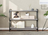 Bookcase 3-Tier Grey Sonoma 80x30x86 cm Engineered Wood 837670