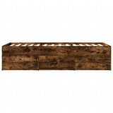Daybed with Drawers without Mattress Smoked Oak 90x200 cm 3280878
