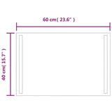 LED Bathroom Mirror 40x60 cm 3154061