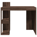 Office Desk Brown Oak 103.5x56.5x94 cm Engineered Wood 847981