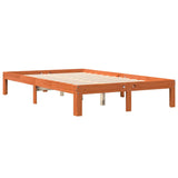 Bed Frame without Mattress Wax Brown 120x200 cm Solid Wood Pine 844170