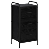 Sideboard Black Oak 40 x 33 x 80.5 cm Engineered Wood 8013788