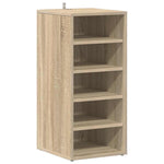 Shoe Cabinets 2 pcs Sonoma Oak 31.5x35x70 cm Engineered Wood 808988