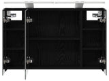 Bathroom Mirror Cabinet Black Oak 60 x 14.5 x 50 cm 889080