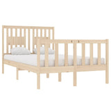 Bed Frame without Mattress 120x190 cm Small Double Solid Wood 3104098