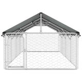 Outdoor Dog Kennel with Roof 400x200x150 cm 171499