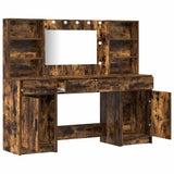 Dressing Table Set with Drawer 3 pcs Smoked Oak Engineered Wood 3334285