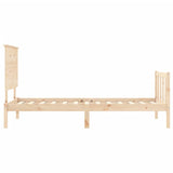 Bed Frame without Mattress 100x200 cm Solid Wood Pine 3193391