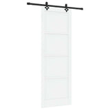 Sliding Door ORKDAL White 83 x 232 cm Solid Pine Wood 3445545
