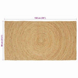 Area Rugs Natural 80 x 150 cm Jute 42010513