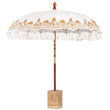 Balinese Parasol Cream 215 x 215 x 260 cm Cotton and solid wood 3356886