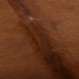 Real Cow Hide Rug Brown and White 150x170 cm 284344