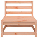 Garden Sofa Armless with Footstool Solid Wood Douglas 837961