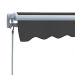 ZNTS Folding Awning Manual Operated 300 cm Anthracite 275561
