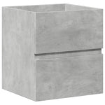 2 Piece Bathroom Furniture Set Concrete Grey Engineered Wood 3324907
