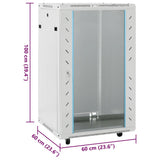18U Network Cabinet 19" IP20 Grey 60x60x100 cm 3307632
