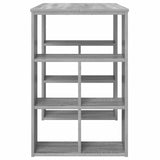 Desk with Shelf Grey Sonoma 90 x 50 x 75 cm Engineered Wood 869511