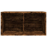 Vinyl Storage Box Smoked Oak 71x34x36 cm Engineered Wood 815252