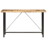Bar Table 180x70x107 cm Rough Mango Wood 286613