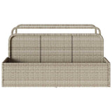 Poolside Float Storage Light Grey 110x100x57 cm Poly Rattan 4104092