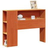 Headboard with Storage Wax Brown 75 cm Solid Wood Pine 855647