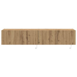 TV Wall Cabinet with LED 2 pcs Artisan Oak 80 x 35 x 31 cm 863107