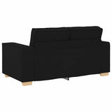 Sofa 3 pcs Black Fabric 3324611