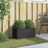 ZNTS Planter Black 62x30x29 cm Steel 841589