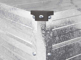 Raised Garden Bed Silver 400 x 40 x 55 cm galvanized 8006280