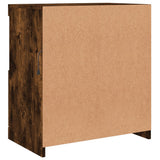 Sideboard with LED Lights Smoked Oak 60x37x67 cm 836655